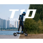 T10 Tragbarer E-Scooter 900W Spitzenleistung 48V 13.5/18 Ah Akku Elektroroller für Erwachsene 11 Zoll Offroad-Reifen Elektroroller