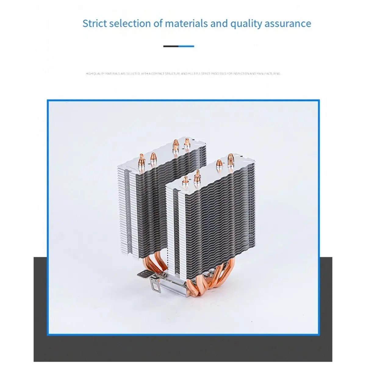 6 Heatpipe CPU Air Cooler Desktop Dual-Tower Heatpipe Cooling System Silent Dual-Fan CPU Cooler