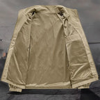 Herren Stehkragenjacke Frühling Atmungsaktiv Leicht Anti-Falten Windjacke Outdoor Sport Freizeit Schnelltrocknende Arbeitsjacken