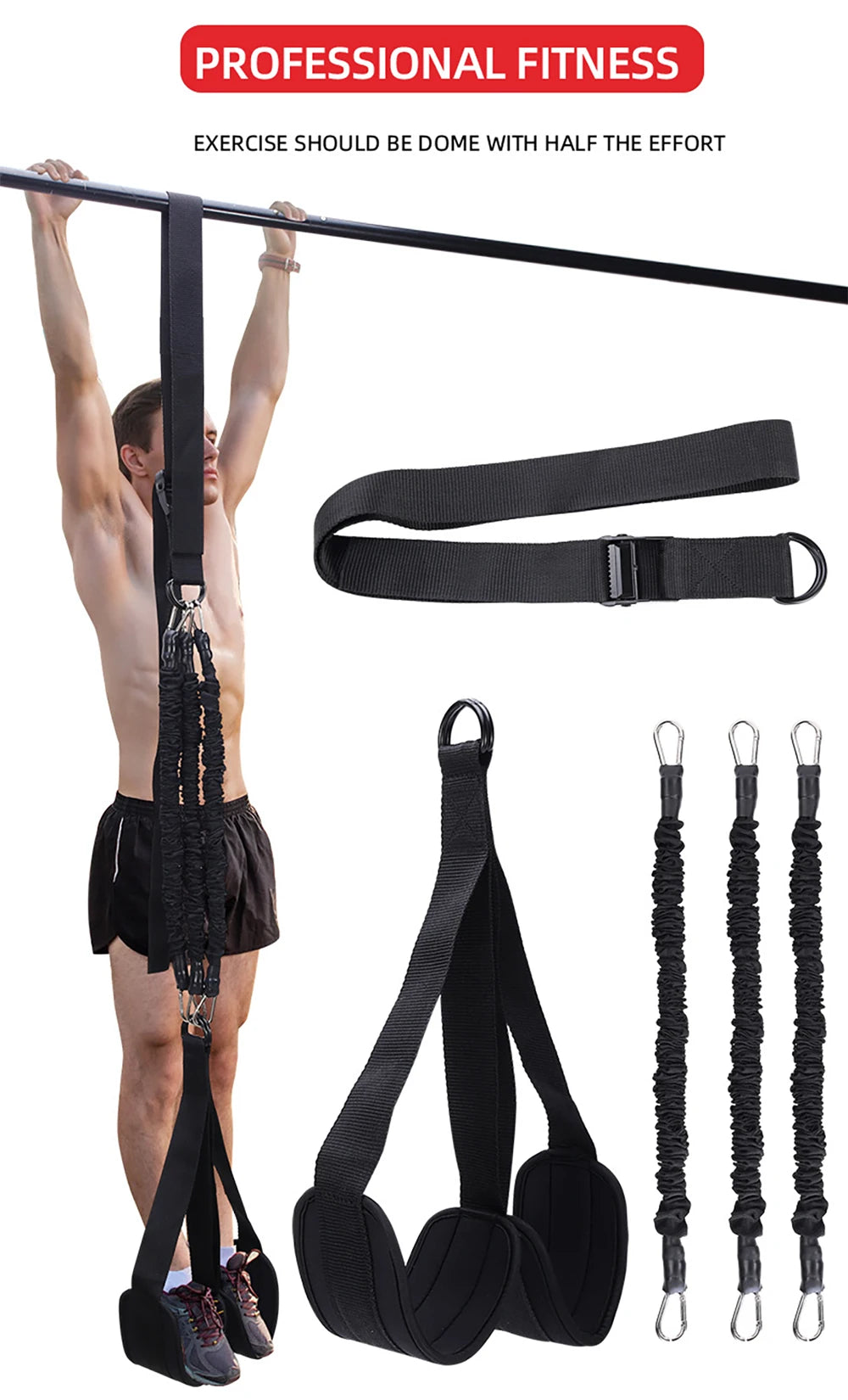 Pull Up Assistance Bands Set Heavy Duty Resistance Strap Pull-ups Assist for Men Women Hanging Training Upper Body Stretching