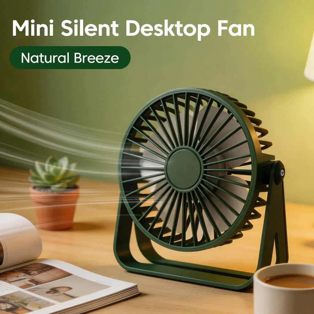 Desk Fan Portable Mini USB Rechargeable Fan Ultra Quiet Suitable For Home Desk Office Student Dormitory Computer Summer Hauptbild