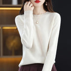 Neuer Damenpullover O-Ausschnitt Herbst Winter Basic Pullover Warm Lässig Pulls Jumper Koreanische Mode Frühling Strickwaren Bottoming Shirt