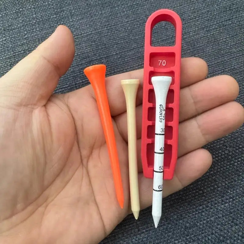 Golf Tee Elevator 3D Gedruckter Golf Tee Höhenmesser Tragbarer Tee Höhenversteller Präzise Platzierung bei 20-70mm Geschenk für Golfer