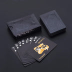 Farbige Schwarze Goldene Spielkarten Gruppe Wasserdichtes Poker Set Zauberei Zauber-Paket Brettspiel-Sammlung Unterhaltung