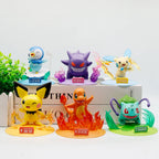 Pokémon Serie Blind Box Pikachu Mewtu Anime Figuren Ornamente Puppen Gardevoir Sylveon Modell Fans Desktop Auto Weihnachtsgeschenk