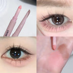 Doppelseitiger Lying Silkworm Eyeliner Pencil Diamond Glitter Matt Aegyosal Pen Aufhellende Creme-Lidschatten-Highlighter-Augen-Make-up