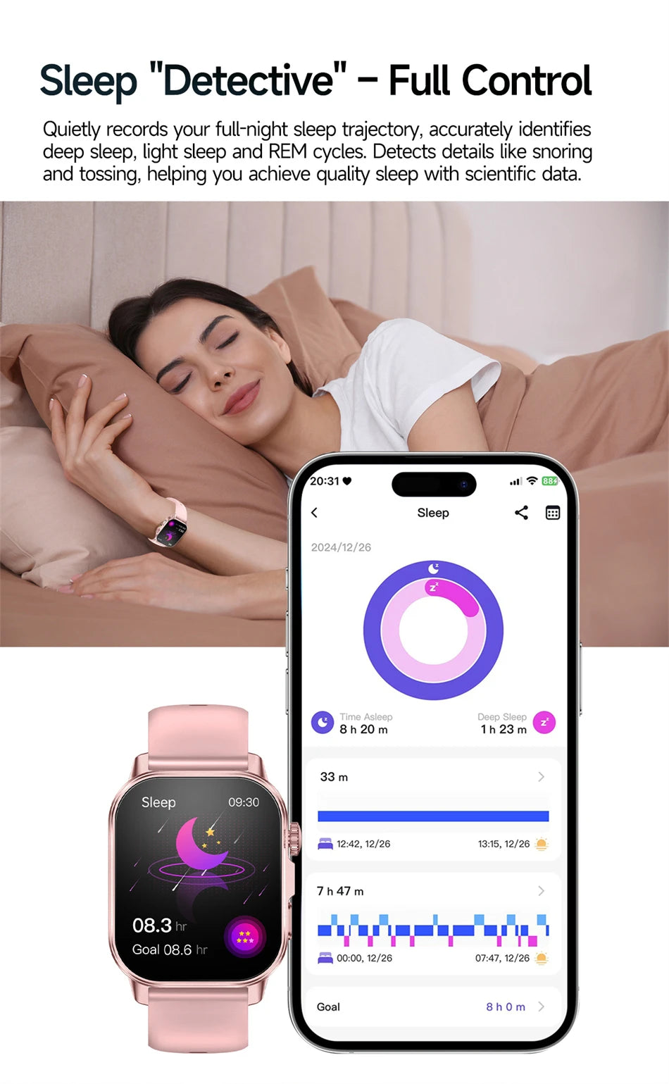 Neue Herren Smartwatch für präzise Gesundheitsdiagnose: EKG, Blutdruck, Blutsauerstoff, Blutfett, Harnsäure, Temperatur, Bluetooth-Anruf