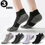 3 Paar professionelle Lauf-Sport-Fitness-Knöchelsocken Herren Handtuchsocken Outdoor-Sport Kurze Socken Herren und Damen Socken GIFRS