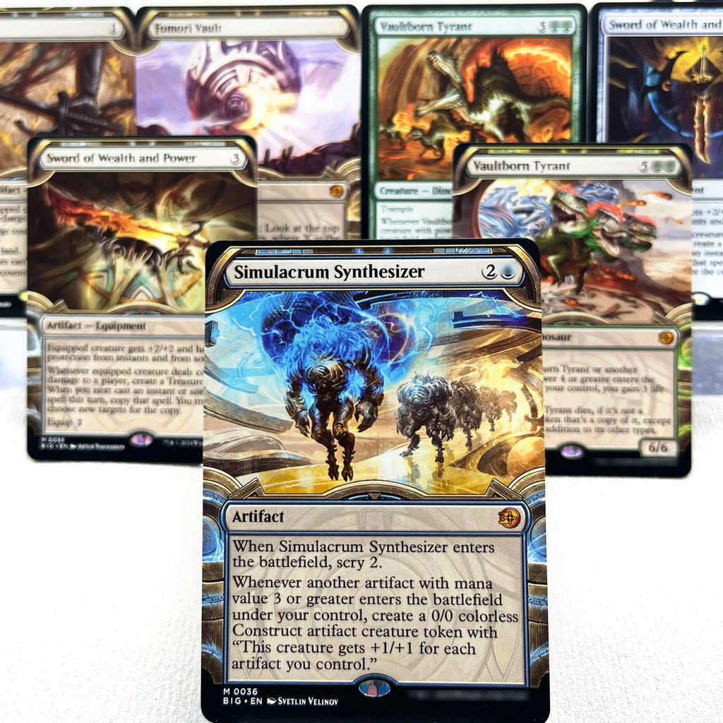 BIG MH3 OTJ OTP HOLO7-Ⅰ01 Tcg Karten-Proxys Magical Simulacrum Synthesizer und Power Vaultborn, der Tyrann Ulamog, die Sammel