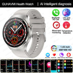 2025 Neue Smartwatch für die Krankenpflege: Blutsauerstoff, Blutfett, Harnsäure, EKG+PPG, Körpertemperatur, Bluetooth-Anruf, Gesundheits-Smartwatch