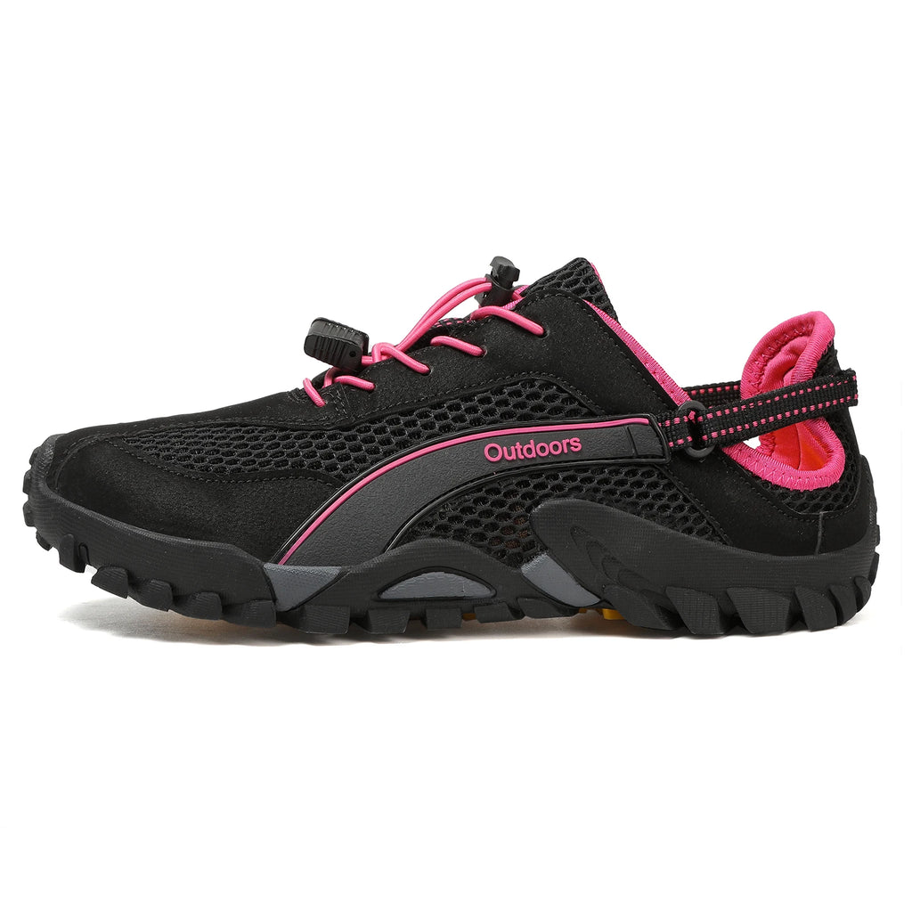FANCYLEE Damen-Trekkingschuhe Atmungsaktives Mesh-Wanderer Leichtgewichtige Outdoor-Rutschfeste Bergsteigerschuhe EU 36-42