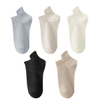 10 Stück=5 Paar Damen Socken Casual Atmungsaktiv Hohe Qualität Knöchelsocken Sommer Low Cut Baumwolle Dünne Kurze Elastische Socken calcetines