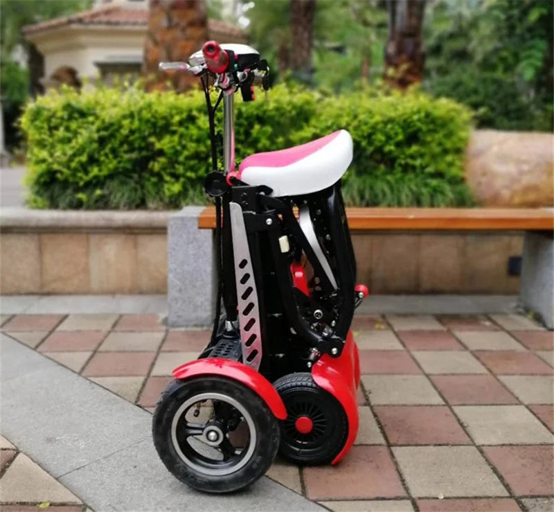 Elektrisches Vierrad-Skateboard Tragbare Elektroroller 10 Zoll 36V klappbarer Elektroroller für Behinderte und Senioren