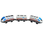 Holzzugspielzeug Zugstrecke Magnetischer Satz Elektrische Lokomotive Druckguss-Modellauto Passt auf alle Holzmarken Schienen für Kinder