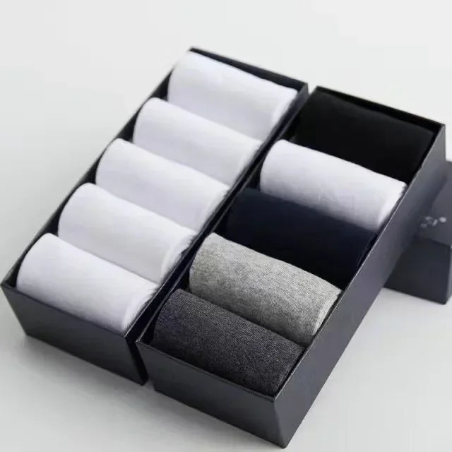 20 Stück/Los Herren Socken aus reiner Baumwolle Übergröße Einfarbig Freizeit Business Lange Socken Atmungsaktive Weiche Herrensocken EU39-48