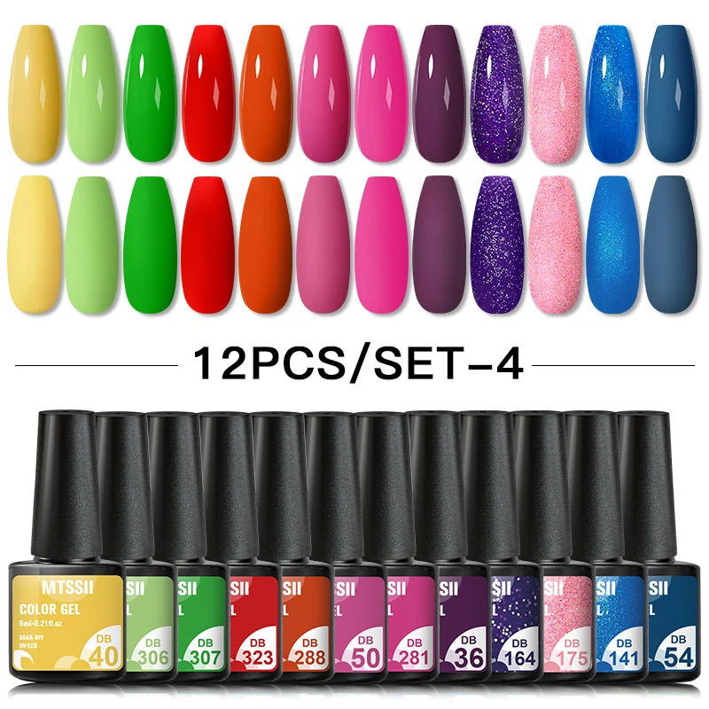 10/12PCS/SET Katze Magnetisches Gel Nagellack Set 9D Reflektierendes Glitzer Gel Halbpermanentes UV Gel Soak Off Funkelndes Nagelkunst Kits