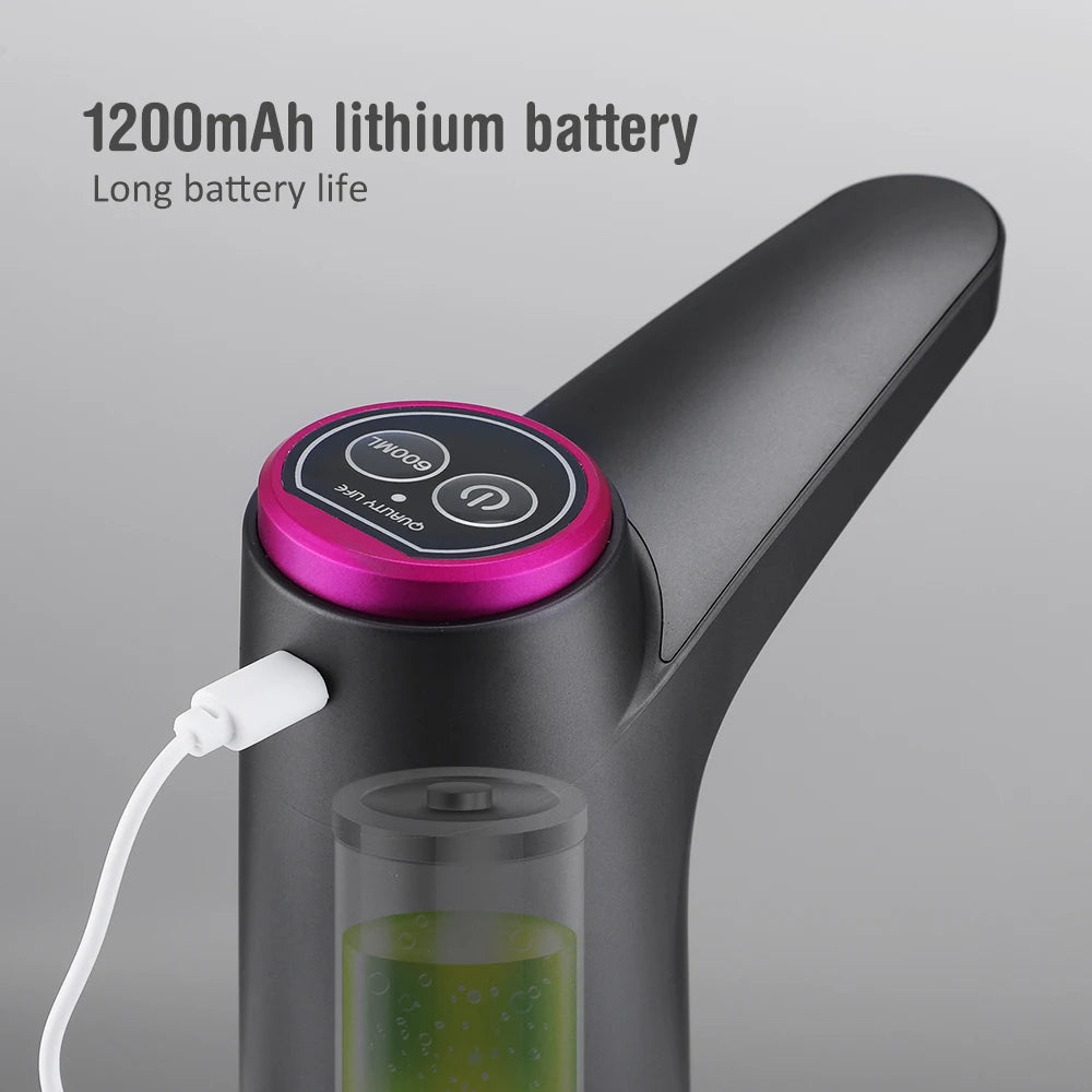 Automatischer Wasserspender, elektrische Wasserpumpe, Tastensteuerung, USB-Ladefunktion, tragbar für Küche, Büro, Outdoor, Getränkespender