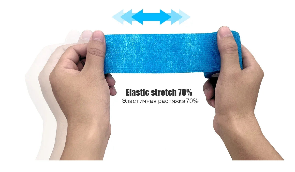 1/6 Stücke Buntes Sport-Tape Selbstklebende Elastische Bandage Elastoplast Sportschutz Knie Finger Knöchel Handfläche Schulter
