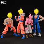 9L3D Gedruckte Dragon Ball Son Goku Vegeta Beerus Frieza Anime Lucky13 Dummy13 Titan13 Actionfiguren Mehrgelenkige Bewegliche Spielzeuge
