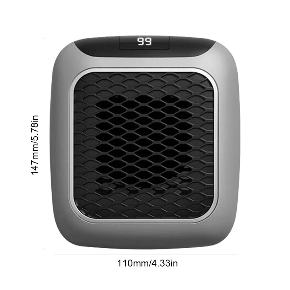 EU-Stecker Heizung Mini Elektrische Heizung Wärmer Wandmontierte PTC Keramik Heizlüfter Tragbarer Heizlüfter für Zuhause Büro Schlafzimmer