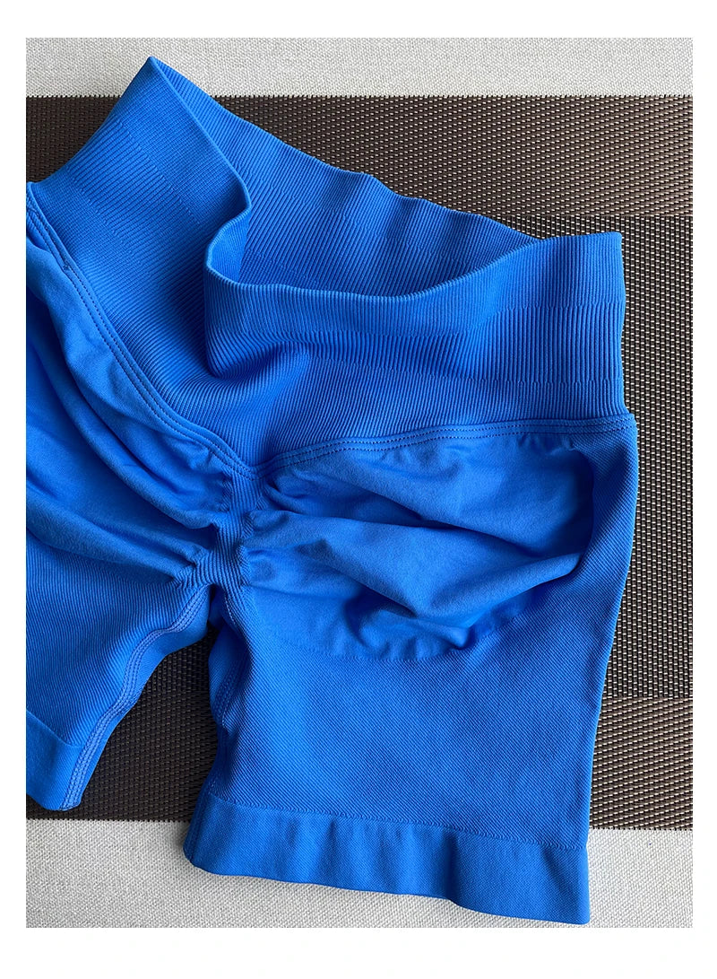 TKITK Shorts Nahtlose Yogahosen Damen Fitness Outfits Shark Bite Shorts für Fitnessstudio Laufen Radfahren Leggings
