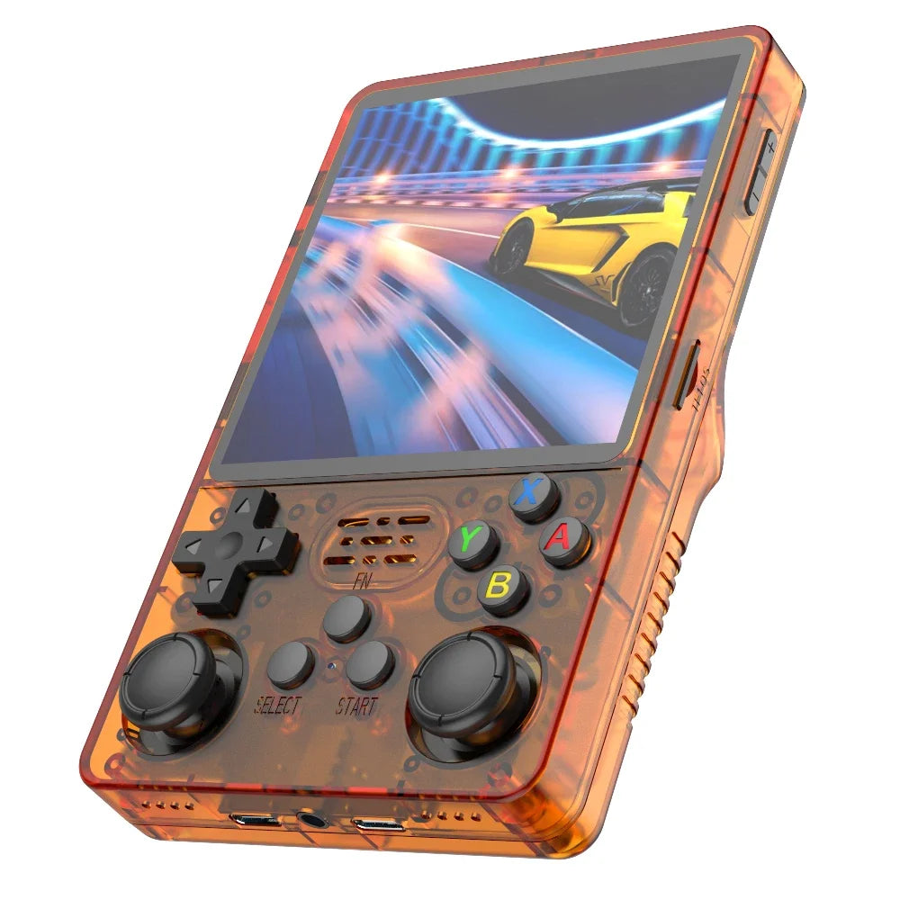 Tragbare Spielkonsole R36S Plus, 64-Bit Linux-System, 4,0 Zoll IPS-Bildschirm, Handheld-Taschen-Videospieler mit RK3326 Chip
