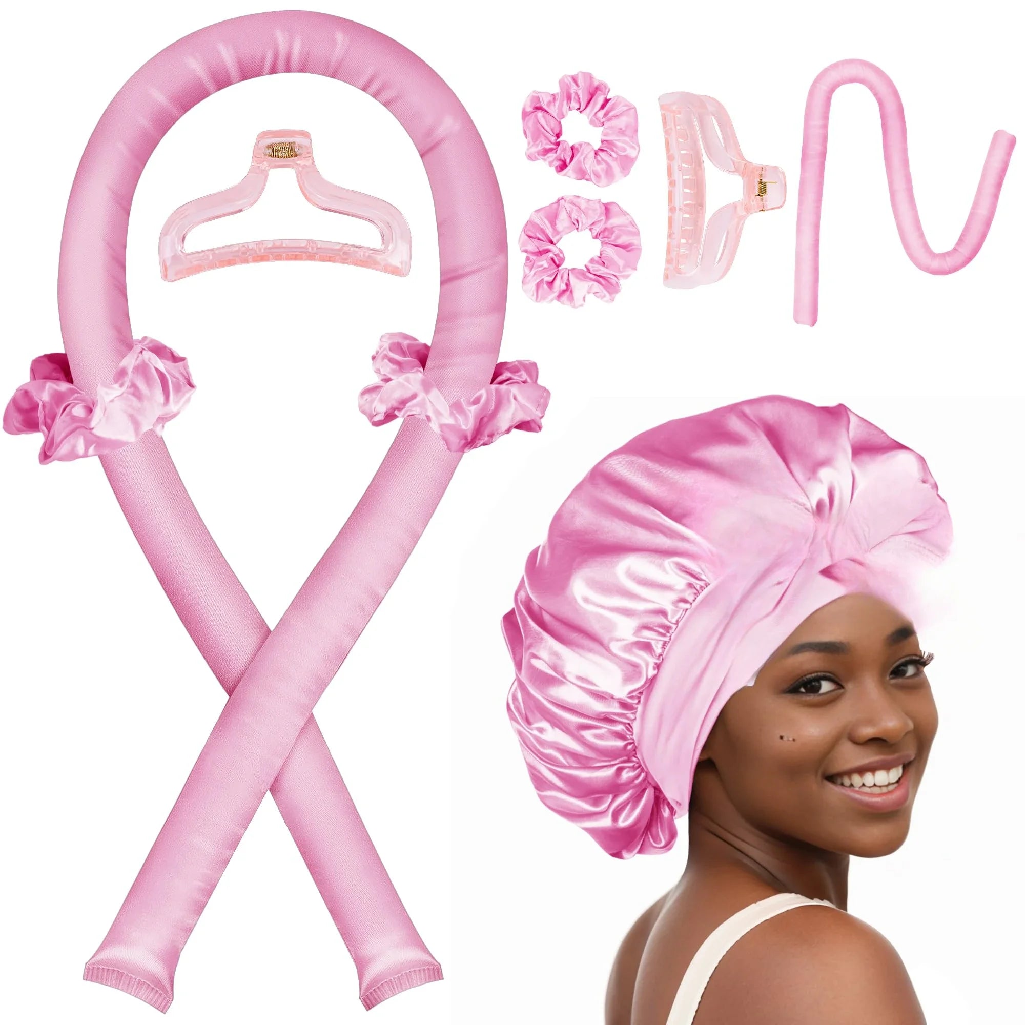 Hitzefreier Lockenstab Nachtmütze ohne Hitze Haarband faule Lockenwickler Stirnband Haarroller Schlafendes weiches Stirnband Haarstyling-Tools Hauptbild