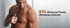 MAXGROOM Manscape Körperhaartrimmer 4 in 1 IPX6 Wasserdicht Intimbereich & Leistengegend Rasierer Elektrisches Pflegeset für Männer Nasen- & Barttrimmer