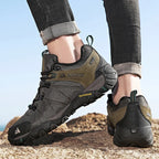HIKEUP Rutschfeste Herren Wanderschuhe Atmungsaktive Outdoor Abriebfeste Spritzwassergeschützte Kletterschuhe Herren Sneaker Tourismus Bergschuhe