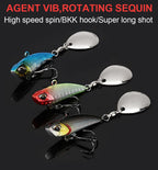 WALK FISH 7g 11g 15g 21g Spinnerbait Metall VIB Angelköder rotierender Schwanz Vibration Pailletten Japan Wobbler Trollingköder Pesca