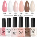 LILYCUTE Nagelgel-Politur-Set, Rosa Grün, Frühling, DIY-Nagelkunst-Design, lang anhaltend, Soak Off UV Gel, Maniküre, Malgel, Vernis-Kit