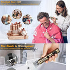 Neu! T9 Elektrischer Haartrimmer/Zubehör | Professioneller USB Rasierer | 0mm Glatzkopf-Haarschneidemaschine Tragbar für Herren Heimfriseur