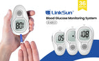 LinkSun Blutzuckermessgerät G-425-3 Glukometer ohne Codierung für Diabetestest 10/50/100 Teststreifen Lanzetten Medizinischer Blutzucker mg/mmol