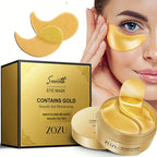 "30 Stk. 24K Gold Augenmasken-Pads – Anti-Aging & Behandlung dunkler Augenringe, feuchtigkeitsspendender Kollagen-Boost für geschwollene Augen"