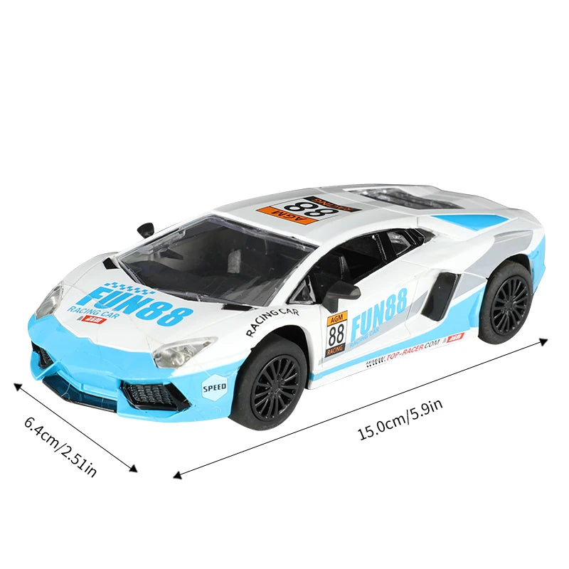 Analoge Slot-Car 1:32 Maßstab Renn-Polizei Spielzeug für Kinder Elektrische Rennstrecke