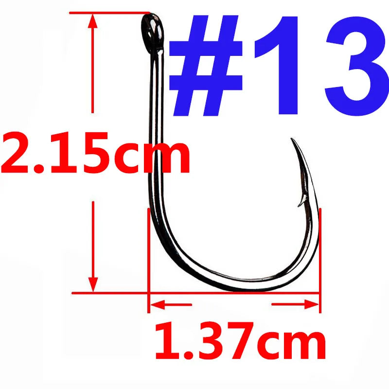 100/50/25 Stück Iseama Karpfenangelhaken, Offset Circle Hook, Einzel-Fliegenangelhaken, Widerhaken, Meeresangelhaken, Zubehör