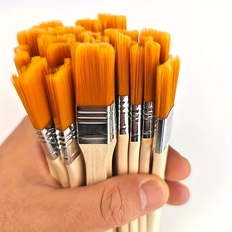 20pcs Small Nylon Bristle Oil Painting Brushes,BBQ Brush Large Medium Small Paint Brushes,Art Pen Brush Nylon Brushes,Tool Brush Hauptbild