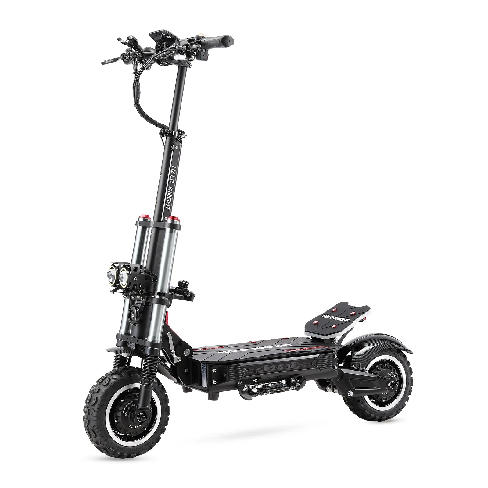 Neuer HALO KNIGHT T107Pro Smart E-Scooter für Erwachsene, großes Display, 60V 38.4Ah Akku, 3000W Dualmotor, 95KM/H Leistungsstarker Elektroroller