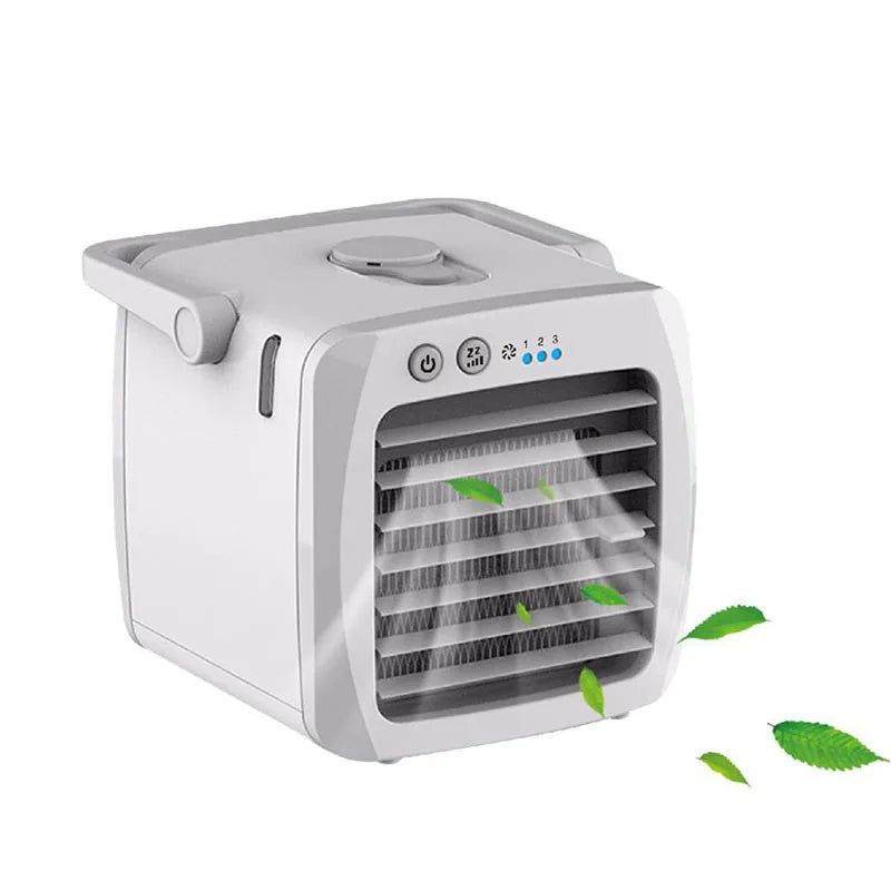 Tragbare Klimaanlage Persönlicher Luftkühler USB Persönlicher Desktop-Kühler Mini-Luftbefeuchter-Ventilator für den Schreibtisch