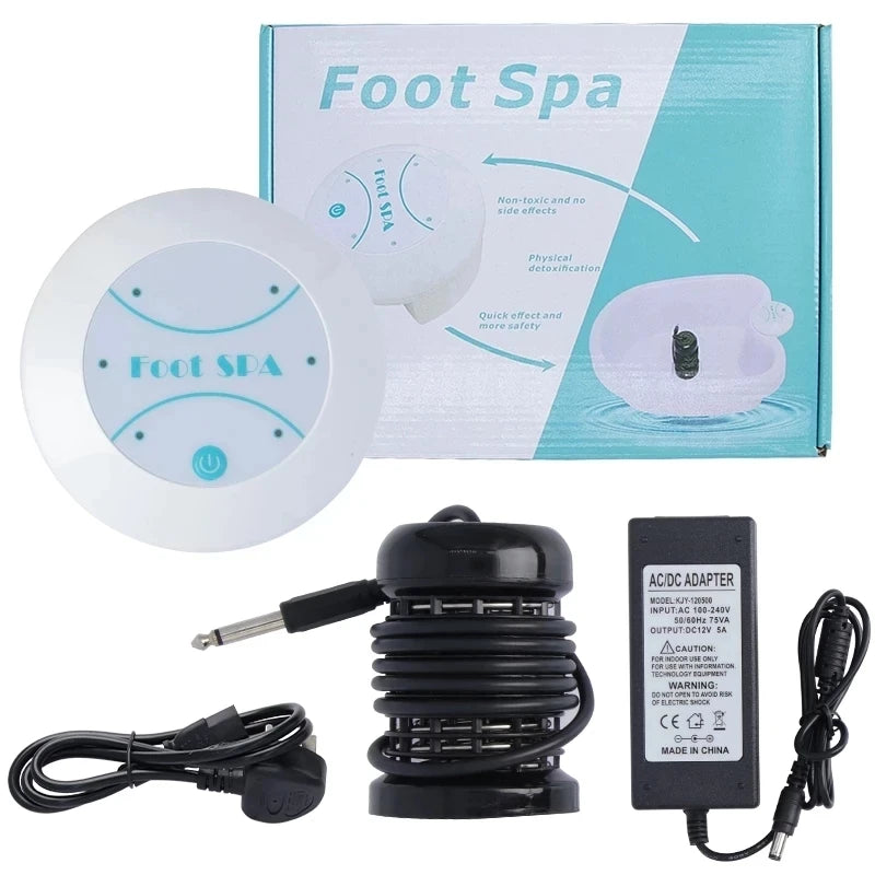 Detox Ionen Fußbad Massagegerät Elektrisches Fußbad Reinigungs-Massagegerät Vibrationsfußbad Beste Pflege Arrays Aqua Gesundheitstherapie