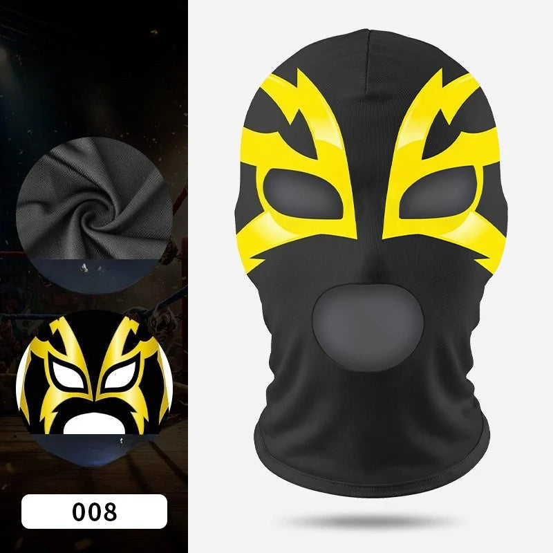 Boxmaske Wrestling Maske Elastische Milchseidenmaske Lycra Stoff Print Halloween Party Kostüm Partymaske