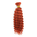 P4/27 Highligt Deep Wave Bulk Human Hair Braiding Blonde Curly Brazilian Human Hair Extensions for Micro Braiding No Weft