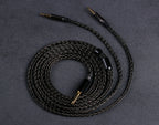 OPENHEART 16-adriges Kopfhörerkabel 1 zu 2 Klinken dual 3.5/2.5/4.4mm/XLR symmetrisches Kabel für HIFIMAN DENON Ersatzkabel 2m 3m