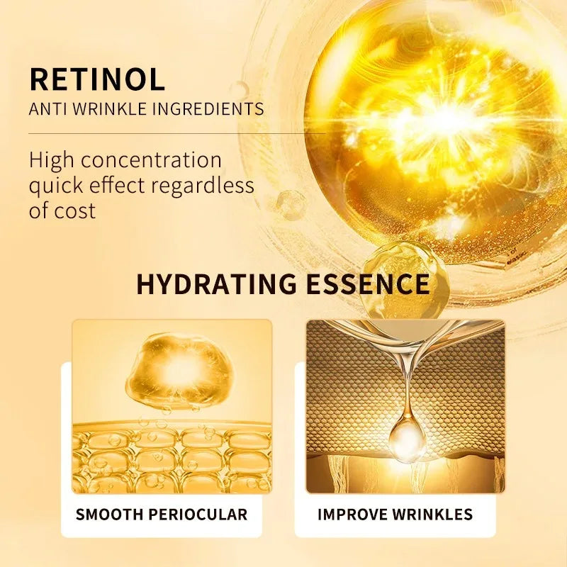 SADOER Retinol-Augencreme reduziert Augenringe und Falten, spendet Feuchtigkeit und strafft die Augenpartie, koreanisches Augenpflegeprodukt