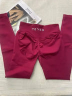 TEVEO – Atmungsaktive Fitness-Leggings für Damen, hochwertige Yoga-Hosen, hochelastische Radlerhosen