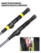 Golfgriff-Trainer, Golftrainingshilfe zur Verbesserung der Griffstärke, Golfgriff-Set für Golfschläger zur Unterstützung des Trainings der korrekten Handposition