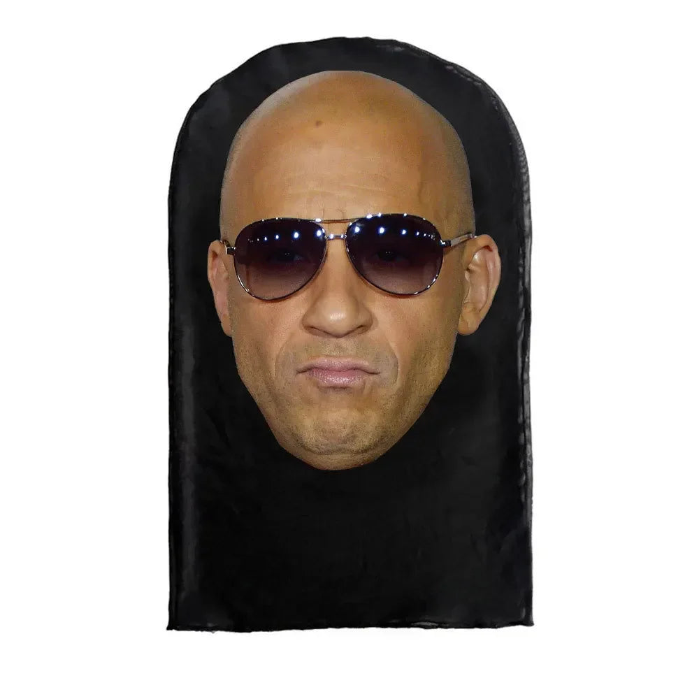 Cosplay 3D-gedruckte Kanye-Maske Stretch Mesh Vollgesichtsmaske Männer Frauen Rollenspiel Kopfbedeckung Halloween Maskerade Sturmhaube Kopfbedeckung