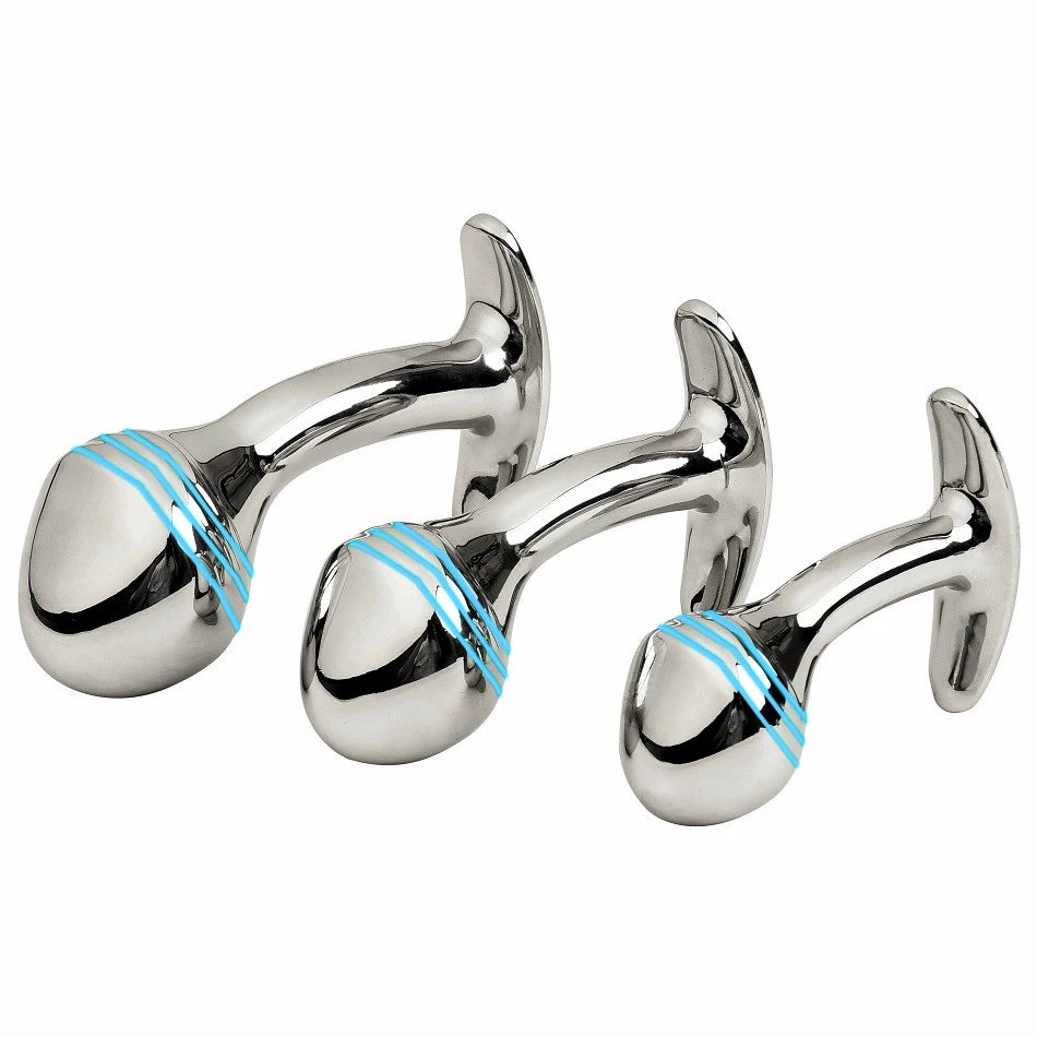 Kleines mittleres großes Analperlen-Plug-Set, künstlicher Dildo, Metall-Analplug, tragbarer Einsatz, Sexspielzeug für Männer und Frauen