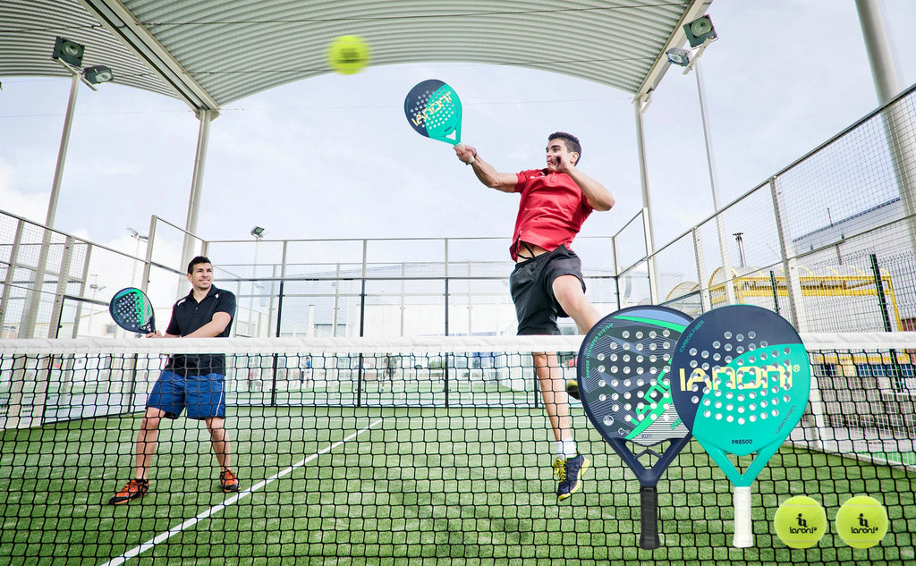 IANONI Padel-Schläger Carbon-Oberfläche mit EVA Memory Flex Schaumkern Padel-Tennisschläger Leichtgewicht
