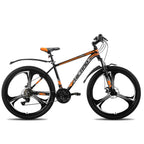 HILAND Mountain Bike, 3 Spokes, 18 Speeds Drivetrain, Aluminum Frame 26 Inch Wheels, Disc-Brake Bike for Men Women Men's MTB
